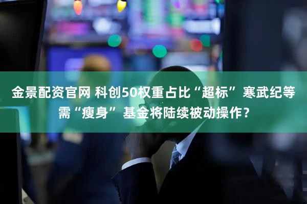 金景配资官网 科创50权重占比“超标” 寒武纪等需“瘦身” 基金将陆续被动操作？